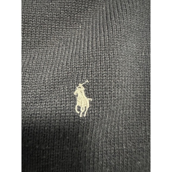 204. Men's Ralph Lauren Polo Shirt Size X-Large Solid Blue With Logo - Picture 3 of 7